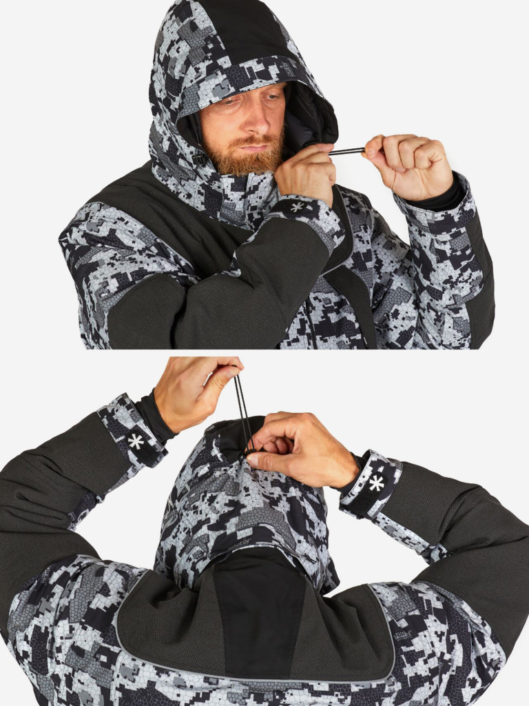 Костюм зимний Norfin EXPLORER 2 CAMO HEAT (куртка+полукомбинезон) для рыбалки и охоты