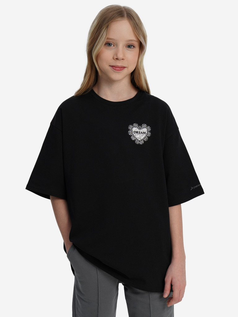Футболка для девочек оверсайз Demix