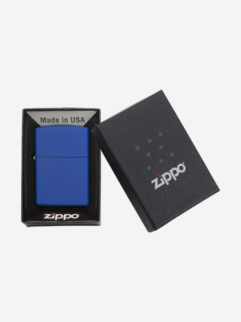 Зажигалка бензиновая ZIPPO 229 Classic Royal Blue Matte