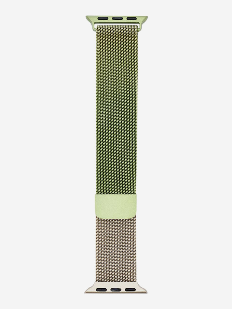Ремешок для часов Apple Watch Ultra/49/45/44/SE/42 mm Mutural Оригинал, ультралегкий металлический на магните — зелено-золотой