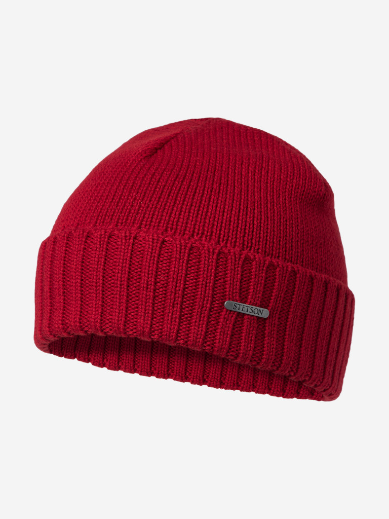 Шапка с отворотом STETSON 8589303 BEANIE MERINO