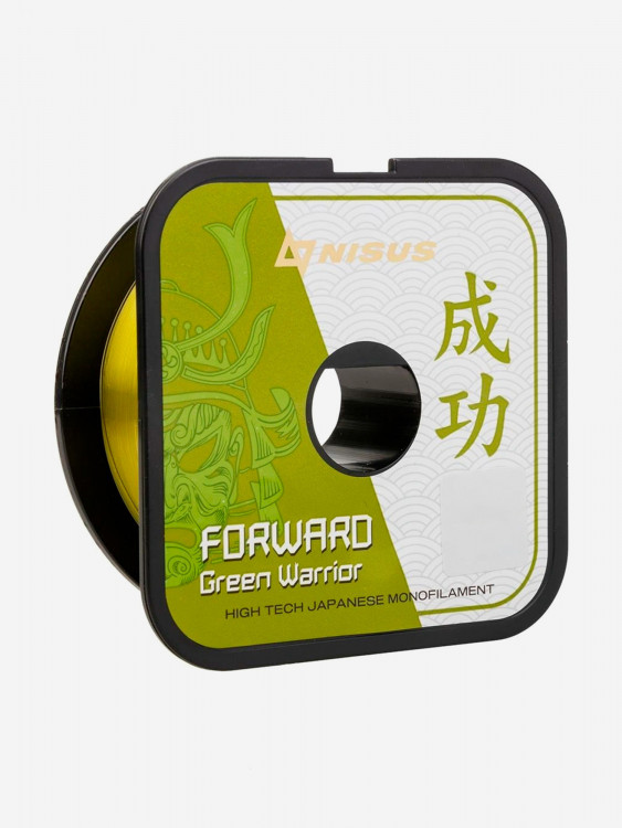 Леска для рыбалки Nisus FORWARD Green Warrior Nylon 0,496мм, 100м, 17,6кг, оливковый