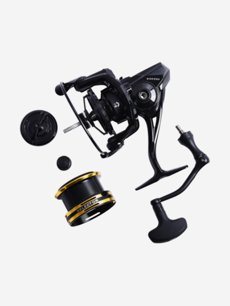 Катушка для рыбалки безынерционная фидерная Black Side Selector 4500FD (6+1 подш.)