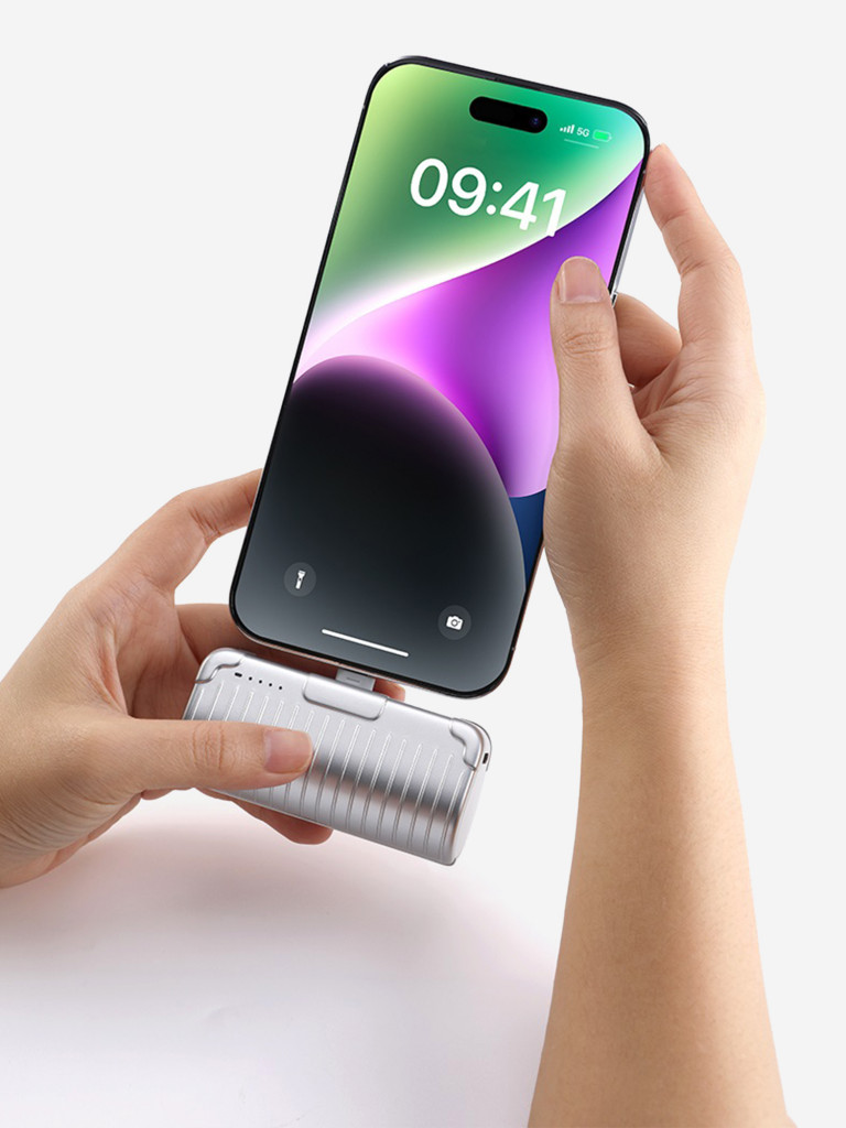 Внешний аккумулятор ROCK P86 Fast Charging Power Bank 4800mAh темно-серый