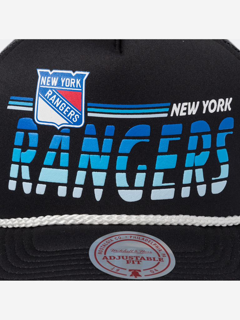 Бейсболка с сеточкой MITCHELL NESS HT11490-NYABLCK New York Rangers NHL (черный)