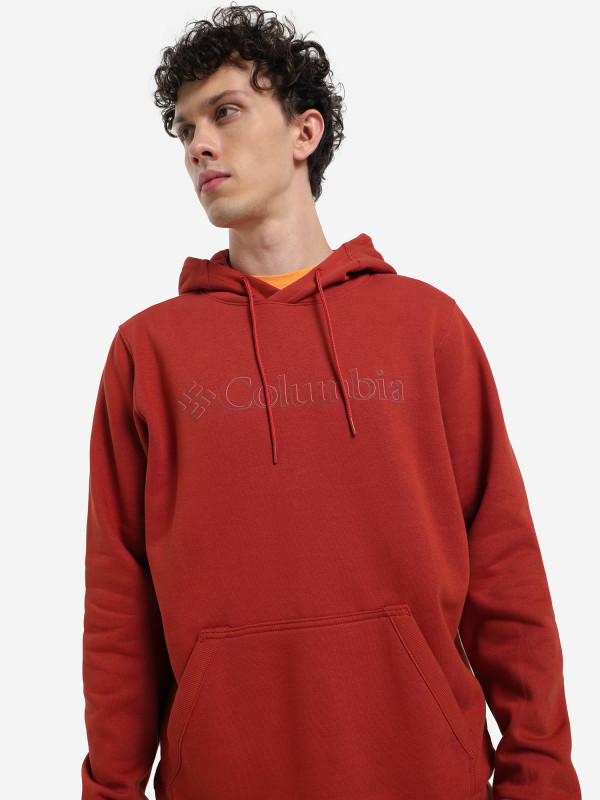 Худи мужская Columbia CSC Basic Logo II Hoodie темно-красный цвет — купить за 2399 руб. со скидкой 70 %, отзывы в интернет-магазине Спортмастер