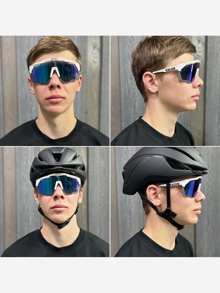 Очки спортивные Scicon AeroShade Kunken оправа White Gloss линза SCNPP Multimirror Blue
