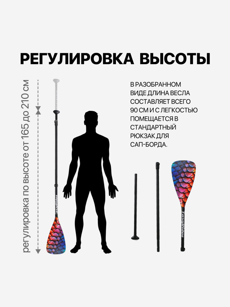 Весло для SUP досок EasyRider Dragon Scale