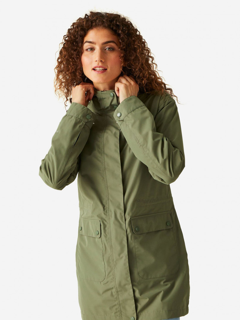 Куртка мембранная женская Birgitta, Зеленый Regatta. Цвет: зеленый