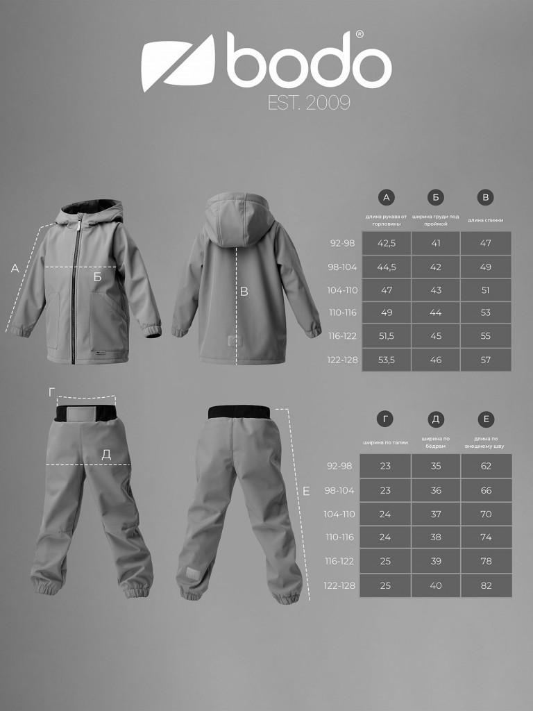 Костюм софтшелл для мальчиков bodo