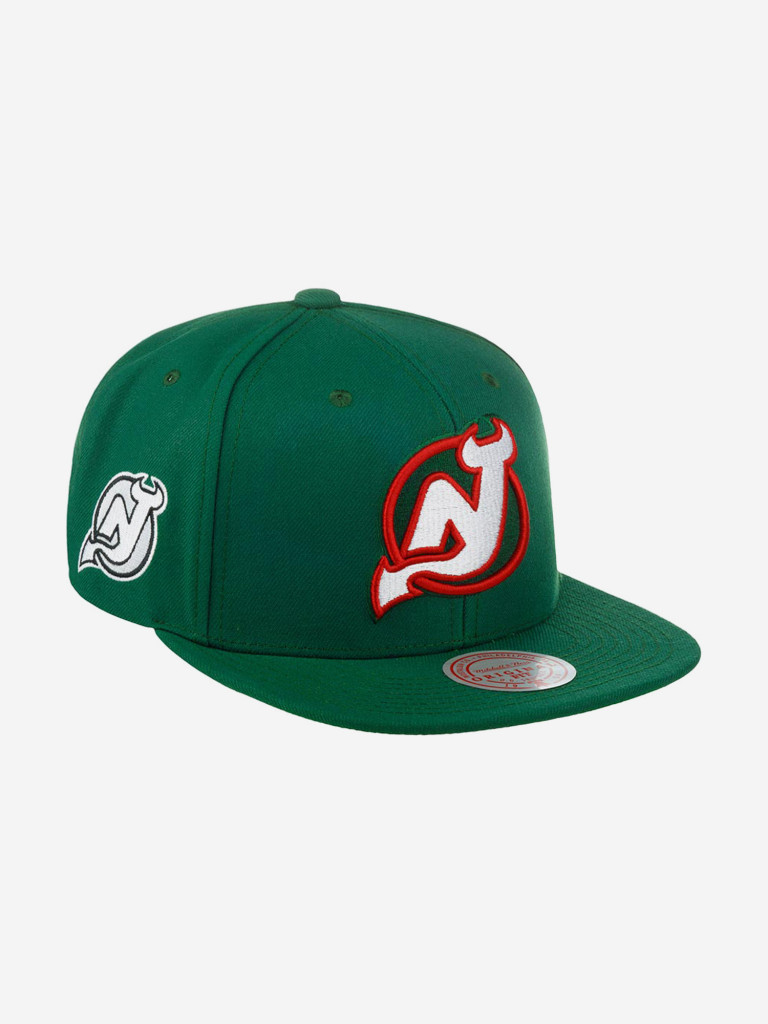 Бейсболка с прямым козырьком MITCHELL NESS 6HSSDX22015-NJDGREN New Jersey Devils NHL (зеленый)