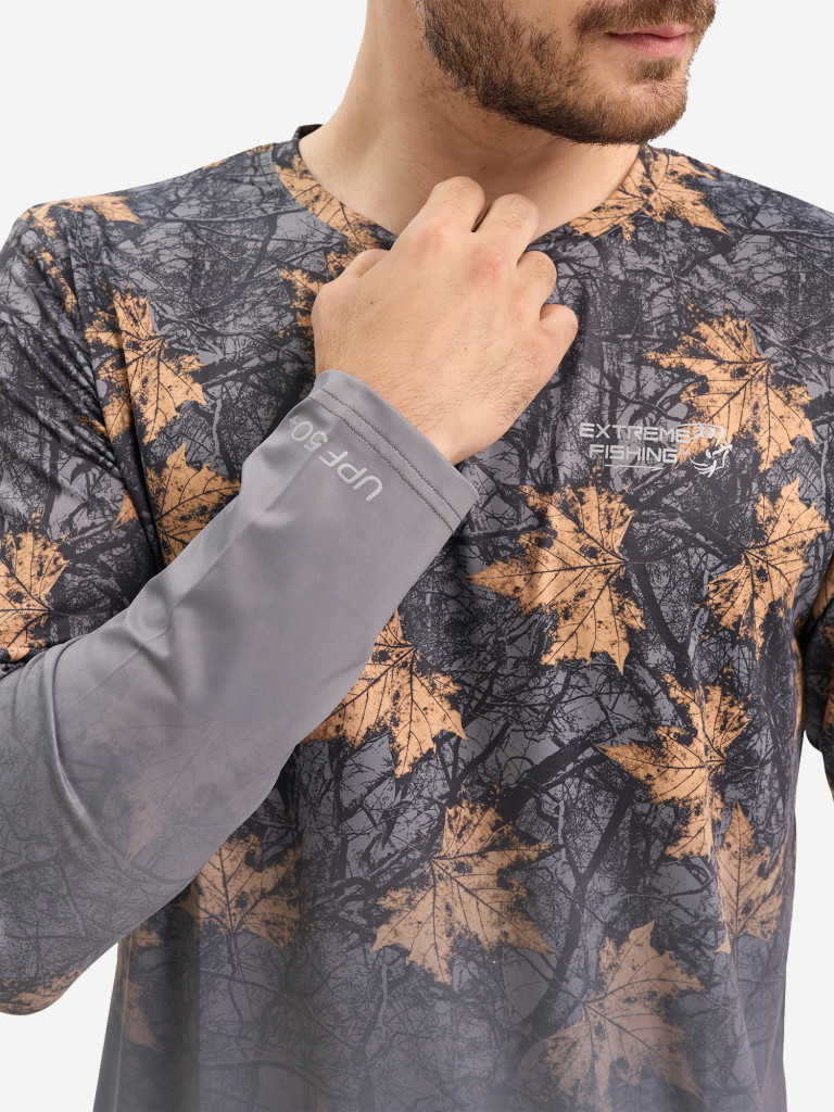 Лонгслив мужской Extreme Fishing ADD-G707 для рыбалки, UPF50+ с защитой от насекомых