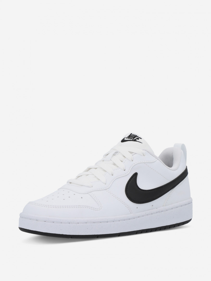 фото Кеды детские nike court borough low recraft bg, белый