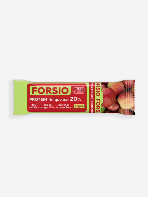 Батончик протеиновый Forsio "Яблочный пирог и корица" 30 г