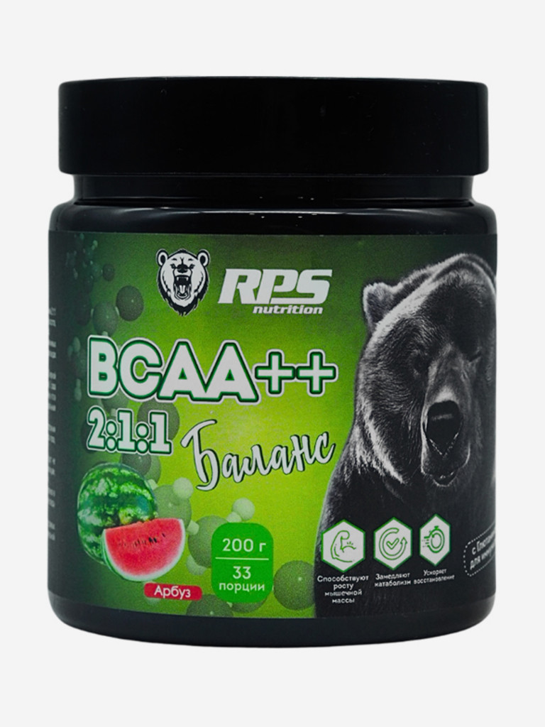Аминокислоты BCAA++ 2:1:1 RPS Nutrition 200 гр Арбуз