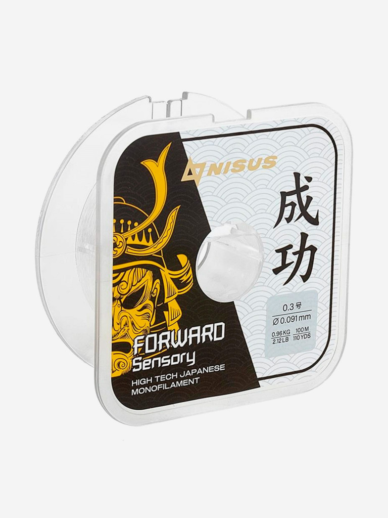 Леска для рыбалки Nisus FORWARD Sensory Nylon 0,091мм, 100м, 0,96кг, прозрачный