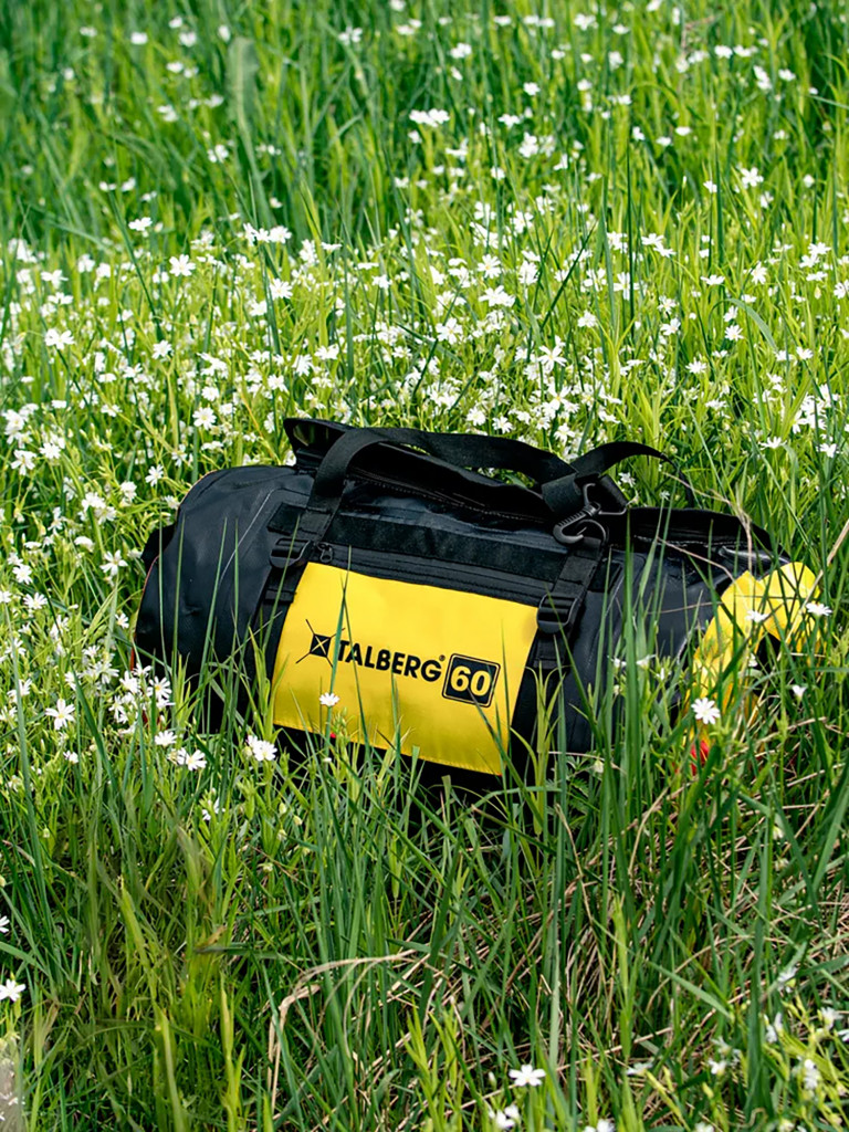 Гермосумка ACTIVE DRY BAG 60, черный/желтый