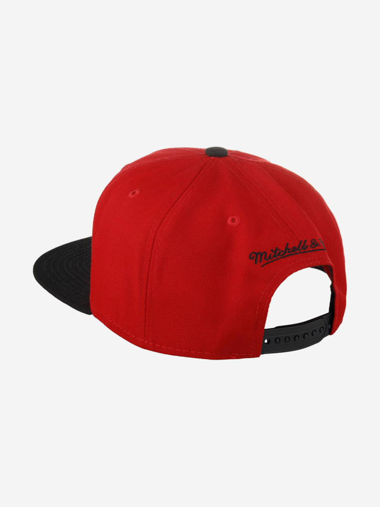 Бейсболка с прямым козырьком MITCHELL NESS HHSS3464-AHAYYPPPRDBK Atlanta Hawks NBA