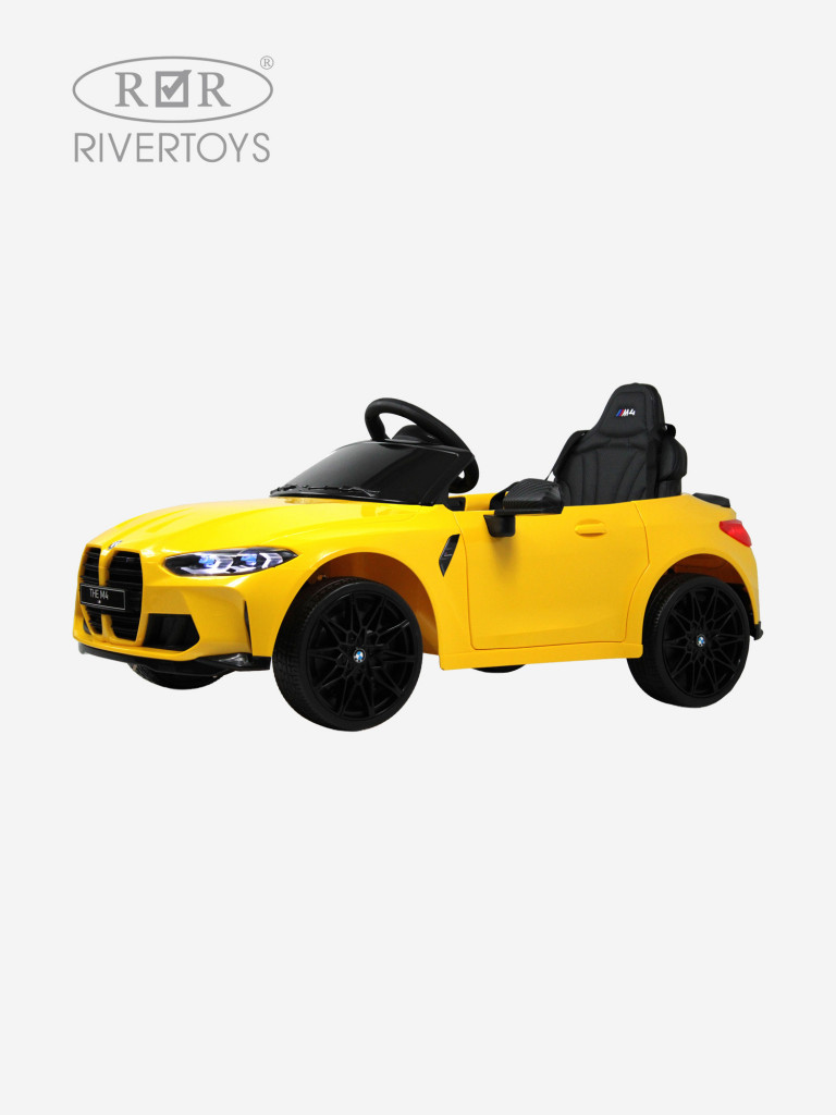 Детский электромобиль RIVERTOYS BMW M4 (A004AA) желтый