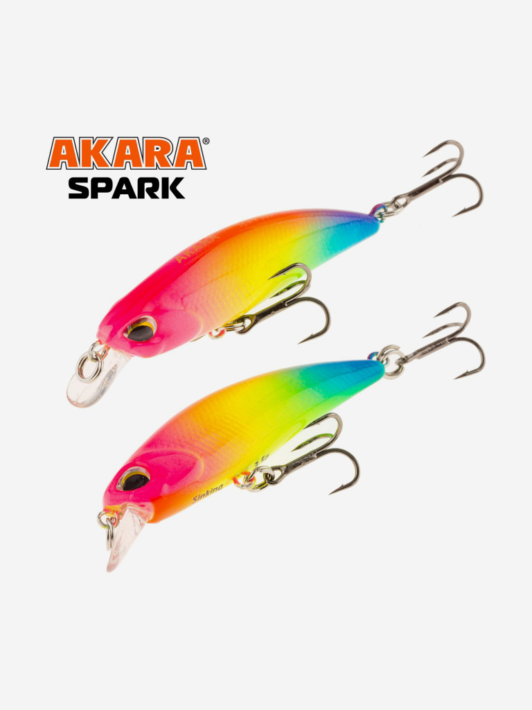 Воблер Akara Spark 50S минноу тонущий на форель, кумжу, окуня, голавля 3,5гр A126