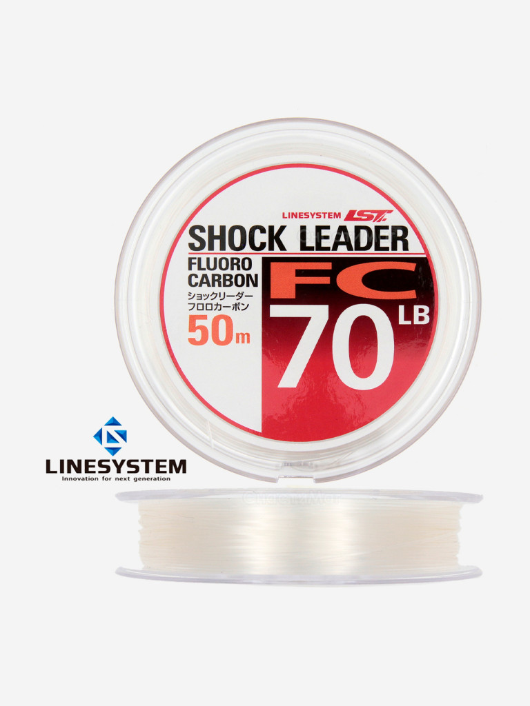 Шоклидер флюорокарбоновый LINESYSTEM FC 70LB, 50 м