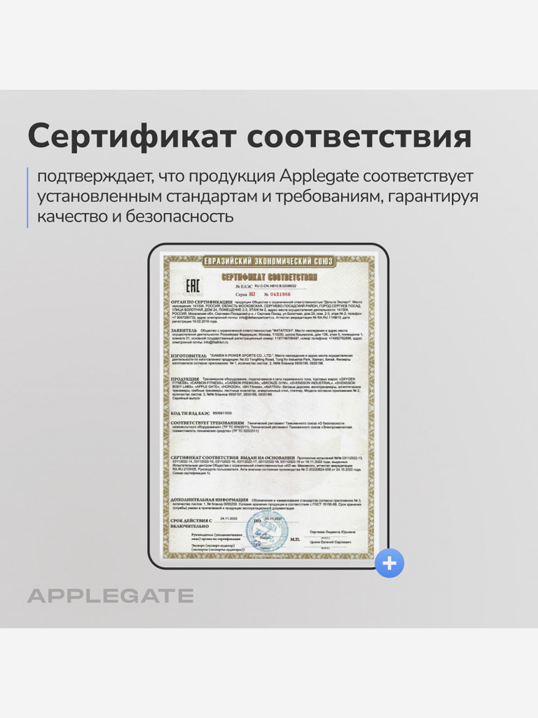 Беговая дорожка домашняя APPLEGATE HOMERUN (не важен пол и возраст)