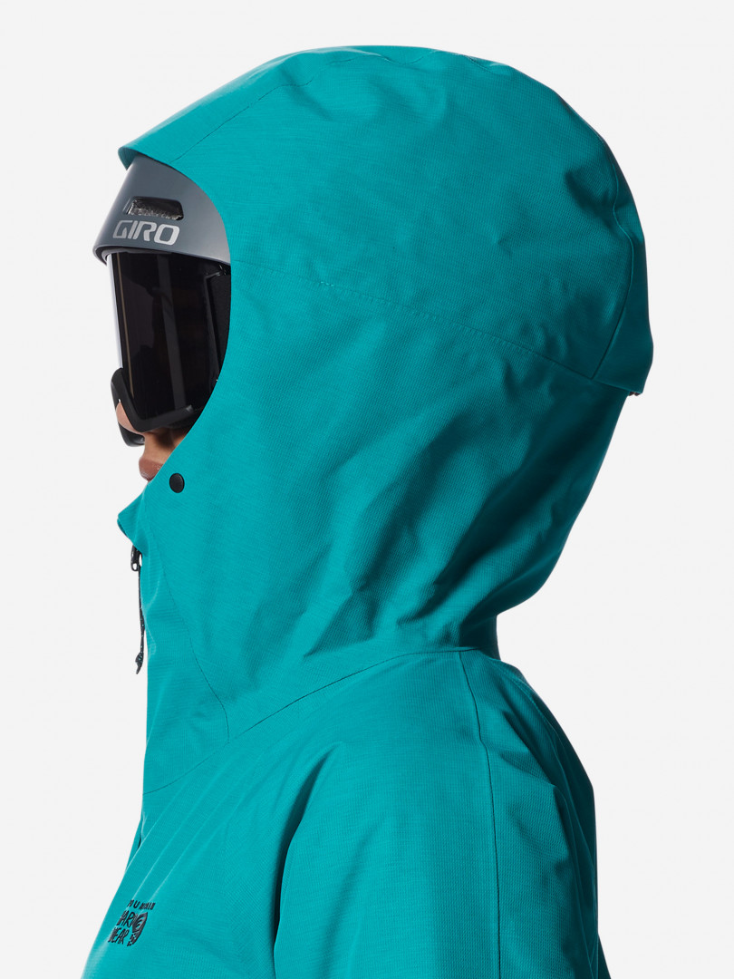 фото Куртка утепленная женская mountain hardwear cloud bank gore-tex, зеленый