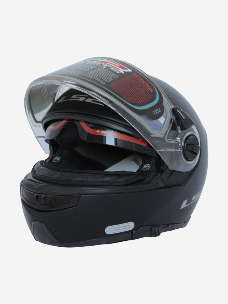 Мотошлем FF325 STROBE ELECTRIC SNOW Solid снегоходный LS2 (черный матовый)