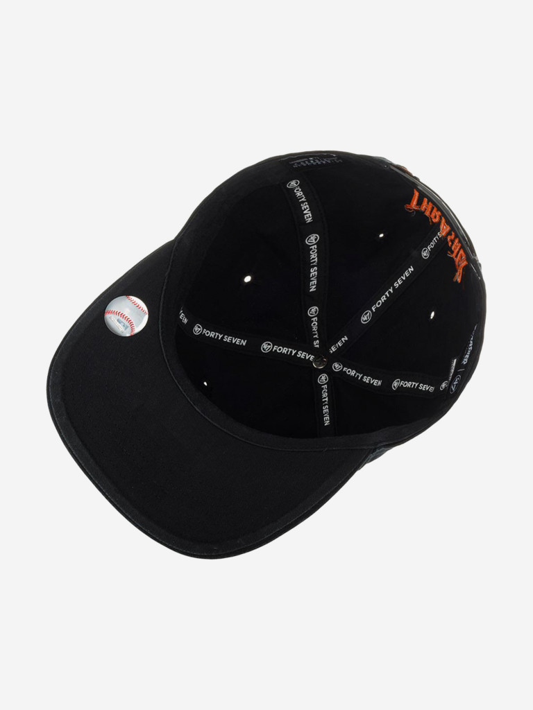 Бейсболка с прямым козырьком 47 BRAND BX-GLDMR102GWP-BK San Francisco Giants x Thrasher MLB