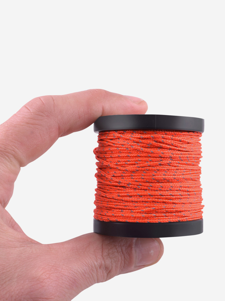 Микрокорд T-Gear x CORD nylon катушка 30м световозвращающий (Neon Orange)
