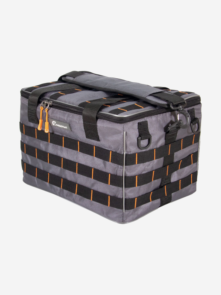 Сумка рыболовная Следопыт Base Lure Bag XL, 38х26х25 см, цвет серый + 5 коробок Luno.