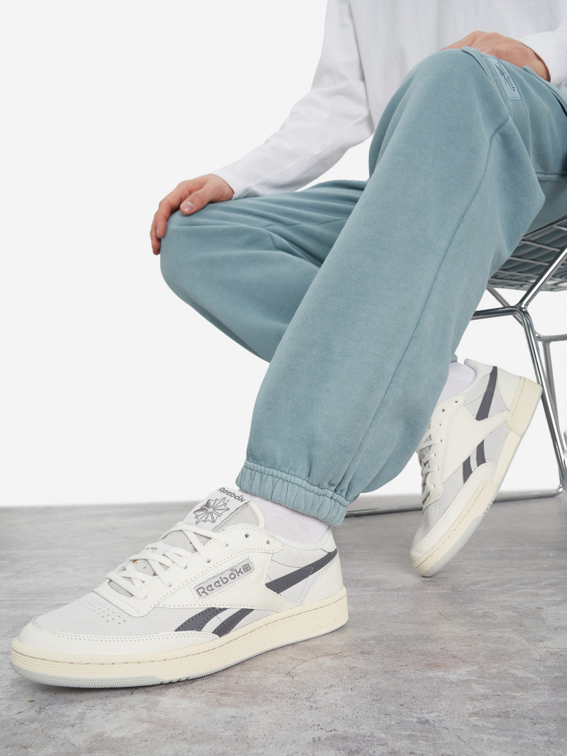 фото Кеды мужские reebok club c revenge vintage ii, серый