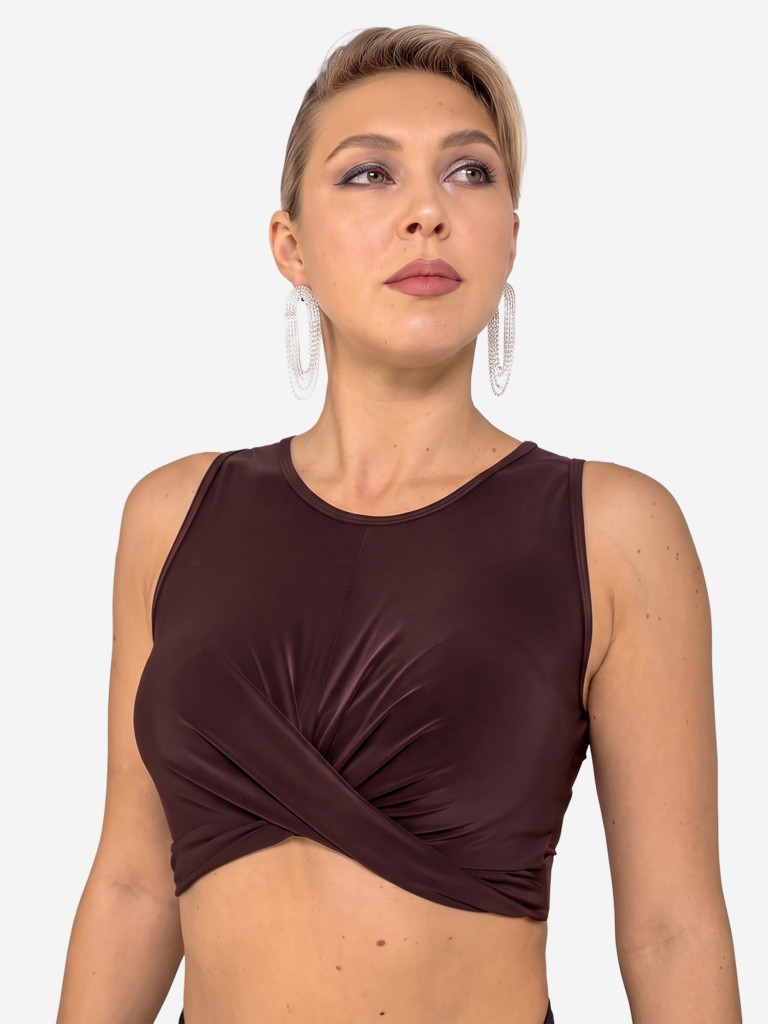 Топ спортивный для бальных танцев MERIDA BROWN
