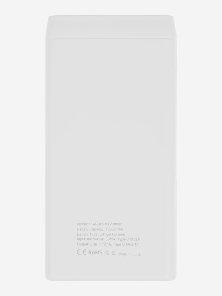Мобильный аккумулятор CACTUS CS-PBFSMT-10000 белый