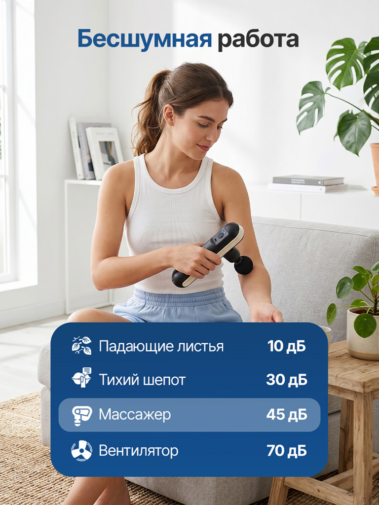 Перкуссионный массажер для тела, шеи и спины DFC VM-SQ-K8