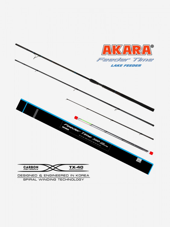 Удилище штекерное фидерное 3 колена Akara Feeder Time Lake Feeder TX-40 (40-60-80) 3,6м