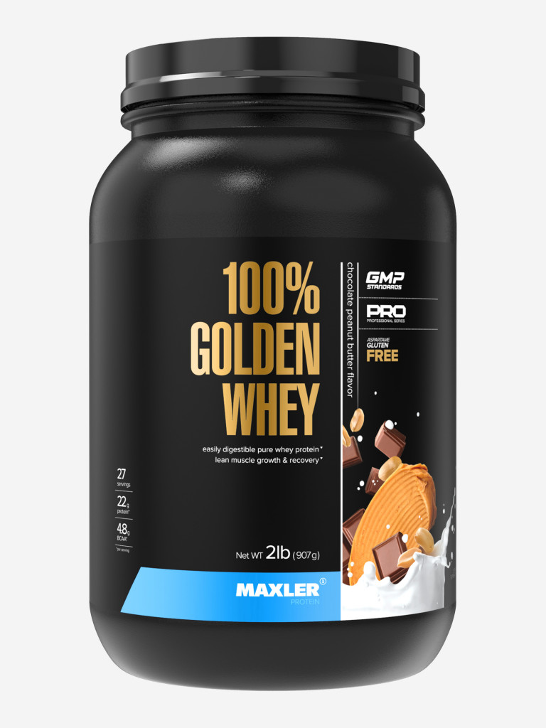 Протеин сывороточный Maxler 100% GOLDEN WHEY Pro 2 lb (907 гр.) - Шоколадно-арахисовая паста
