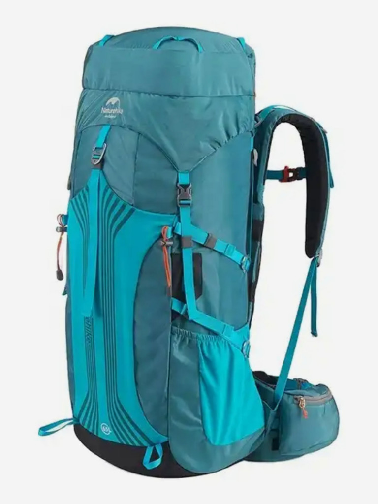 Рюкзак туристический Naturehike 65 л, голубой