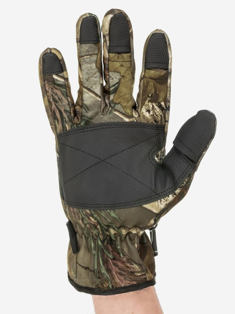 Перчатки для рыбалки и охоты утепленные Helios STRIKER КМФ на липучке