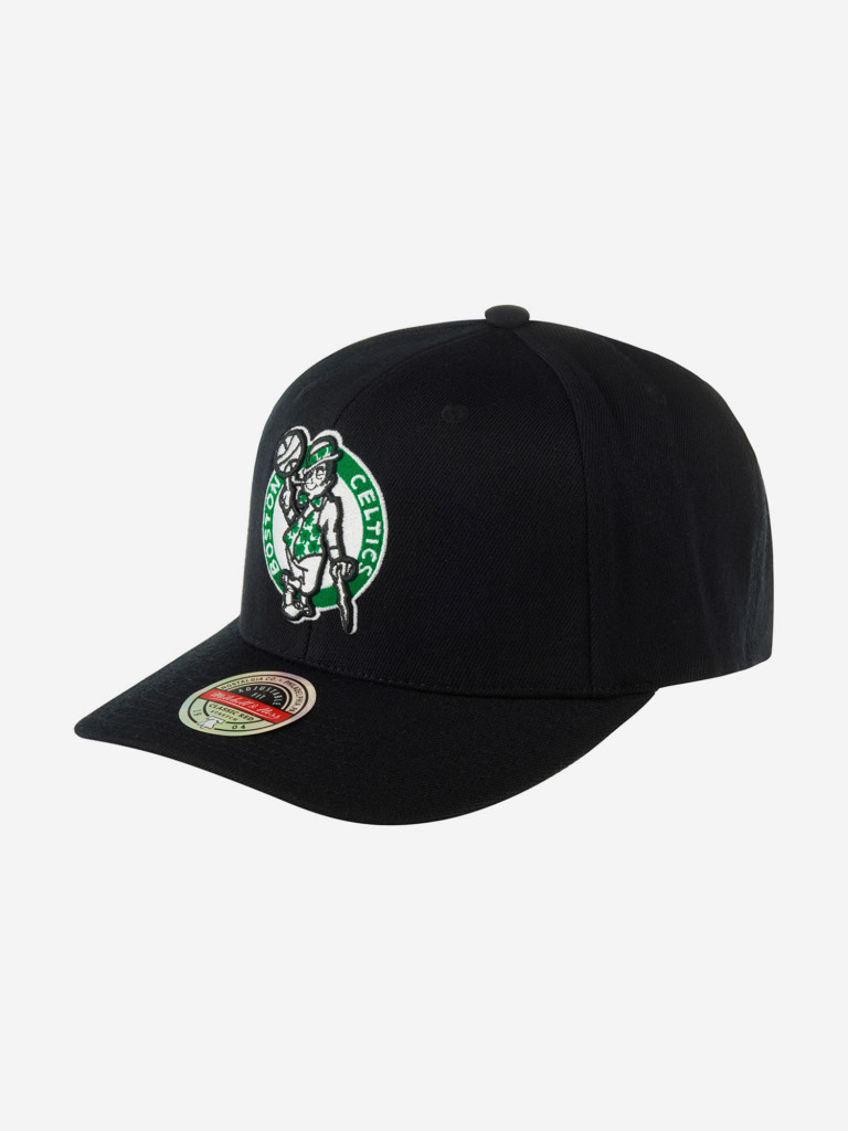 Бейсболка с прямым козырьком MITCHELL NESS HHSSINTL1265-BCEBLCK Boston Celtics NBA (черный)