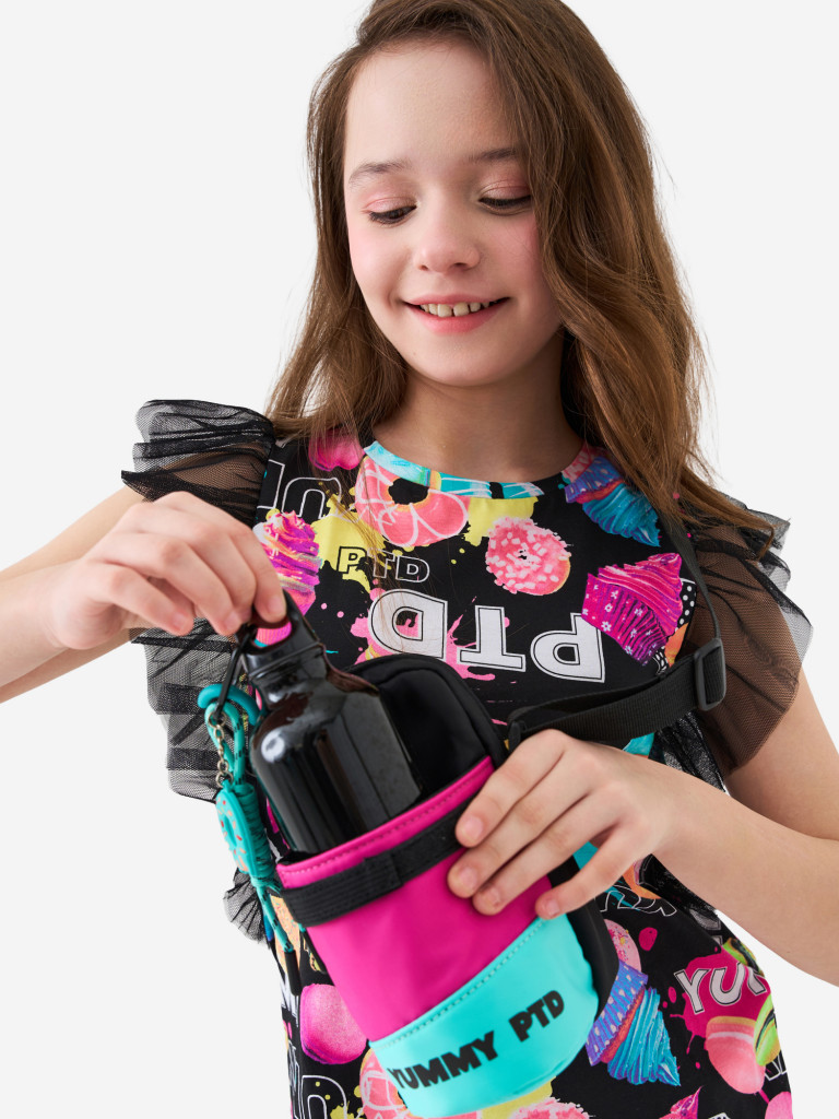 Комплект для девочек: сумка, брелок, бутылка для воды PlayToday