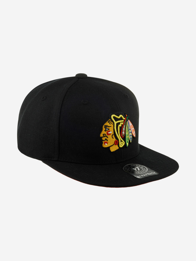 Бейсболка 47 BRAND H-TSHFT04WBL-BK Chicago Blackhawks NHL (черный)