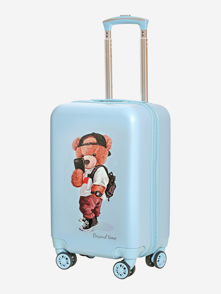 Чемодан детский BEYOND TIME R104 Мишка селфи голубой
