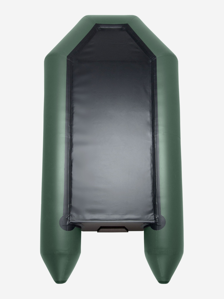 Лодка ПВХ надувная под мотор Yukona 280 TLЛЮКС двухместная с жестким дном, зеленая