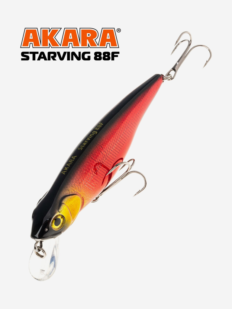 Воблер Akara Starving 88F 11 гр. минноу, плавающий, твичинговый, на щуку A278