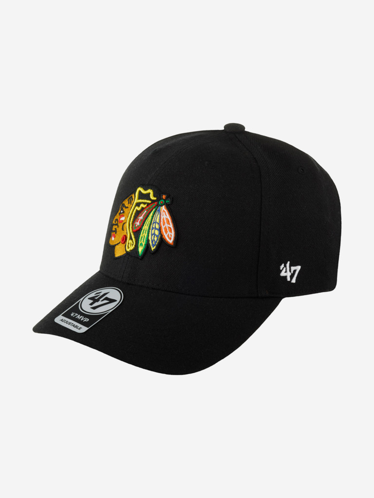 Бейсболка 47 BRAND H-MVPSP04WBP-BK Chicago Blackhawks NHL