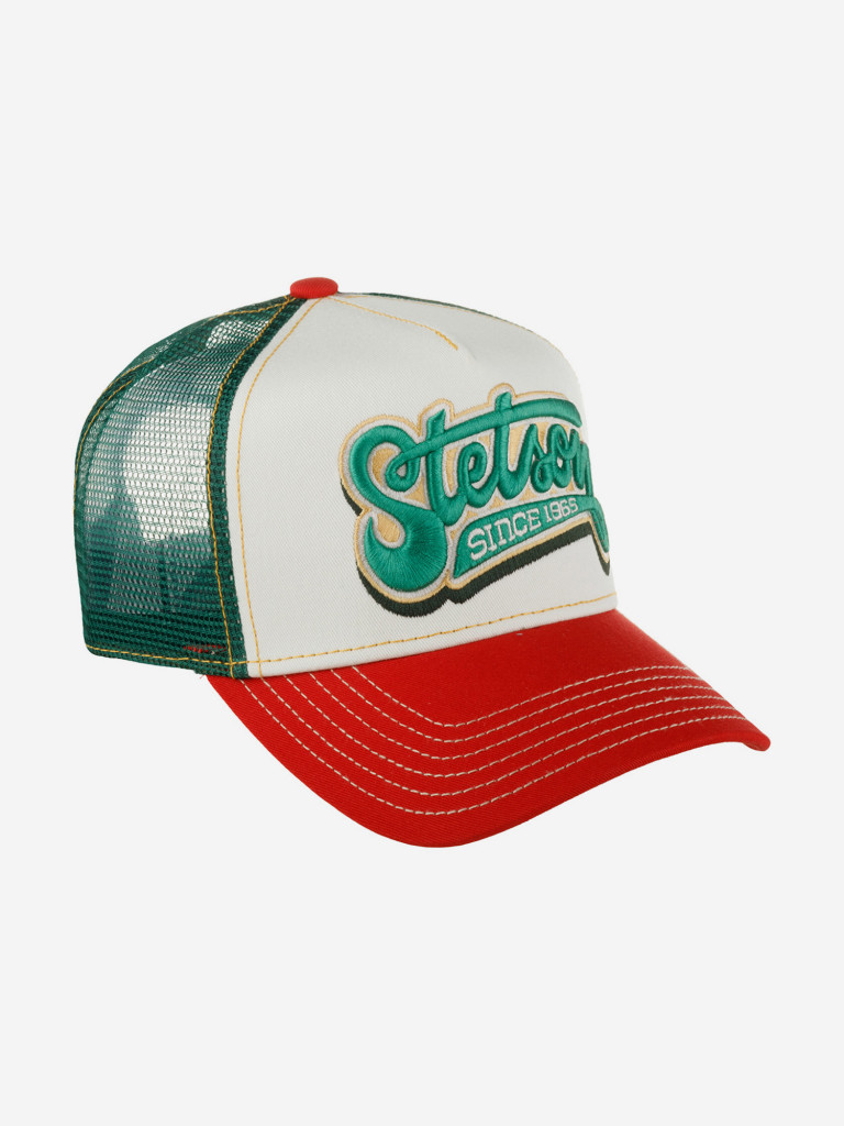 Бейсболка с сеточкой STETSON 7761162 TRUCKER CAP LETTERING (оранжевый)