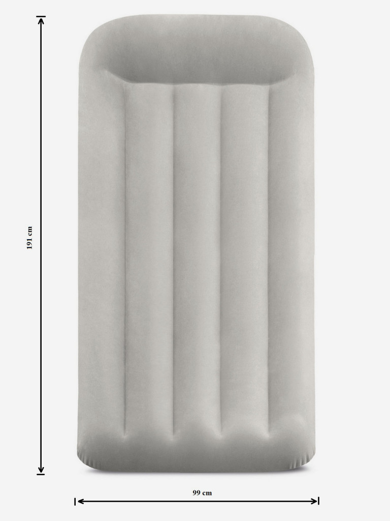Кровать надувная Intex 64116 PILLOW REST MID-RISE, Twin, 99х191х30 см, с насосом 220В