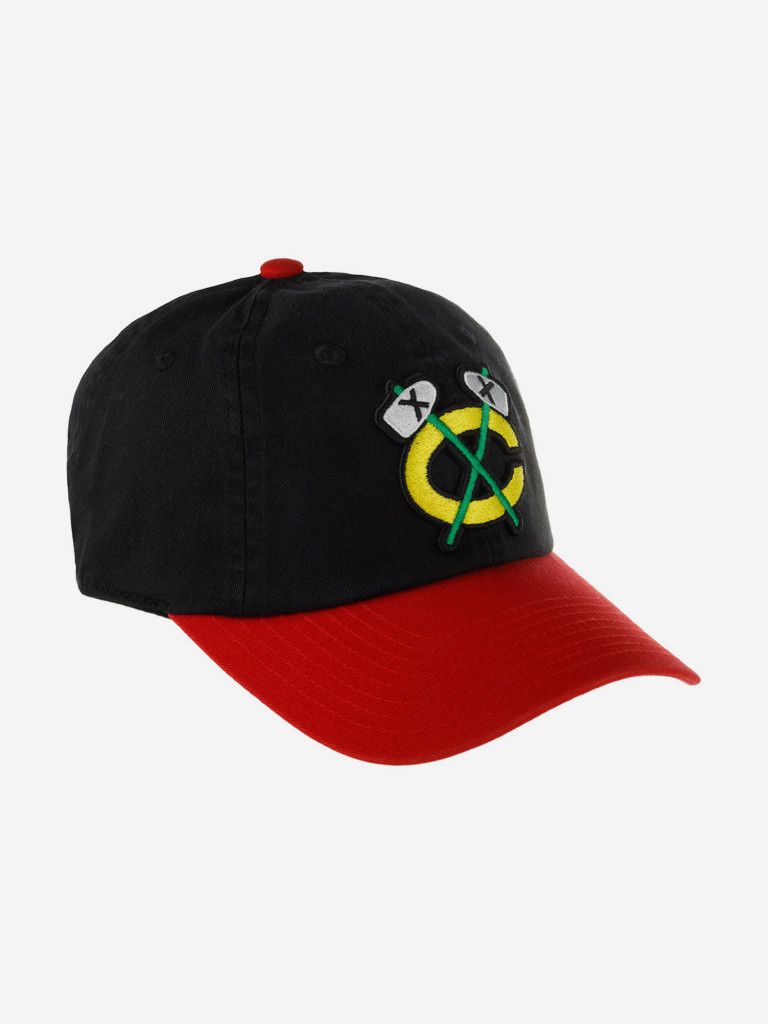 Бейсболка AMERICAN NEEDLE 40742B-CBH Chicago Blackhawks Blue Line NHL (черный)