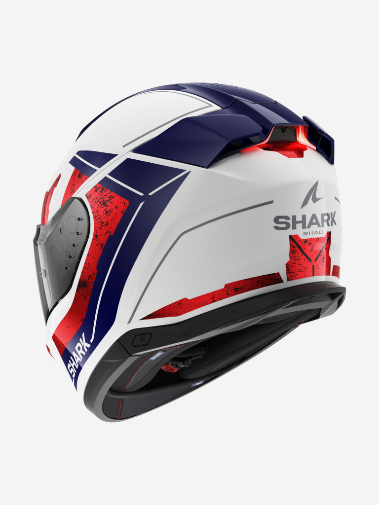 Мотошлем интеграл Shark SKWAL i3 RHAD White/Chrome/Red